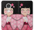 S3042 雛人形 着物桜 Japan Girl Hina Doll Kimono Sakura Motorola Moto G7, Moto G7 Plus バックケース、フリップケース・カバー