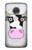 S3257 牛の漫画 Cow Cartoon Motorola Moto G7, Moto G7 Plus バックケース、フリップケース・カバー