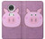 S3269 豚の漫画 Pig Cartoon Motorola Moto G7, Moto G7 Plus バックケース、フリップケース・カバー