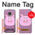 S3269 豚の漫画 Pig Cartoon Motorola Moto G7, Moto G7 Plus バックケース、フリップケース・カバー