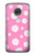 S3500 ピンクの花柄 Pink Floral Pattern Motorola Moto G7, Moto G7 Plus バックケース、フリップケース・カバー