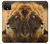 S1046 ライオン 森の王 Lion King of Forest Google Pixel 4 バックケース、フリップケース・カバー