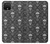 S2371 スカルヴィンテージモノクロのパターン Skull Vintage Monochrome Pattern Google Pixel 4 バックケース、フリップケース・カバー