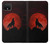 S2955 狼は赤月にハウリング Wolf Howling Red Moon Google Pixel 4 バックケース、フリップケース・カバー