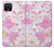 S3036 ピンクフラワーフローラ Pink Sweet Flower Flora Google Pixel 4 バックケース、フリップケース・カバー