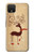 S3081 トナカイ Wooden Raindeer Graphic Printed Google Pixel 4 バックケース、フリップケース・カバー