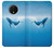 S0843 シロナガスクジラ Blue Whale OnePlus 7T バックケース、フリップケース・カバー