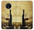 S2042 ブドウのボトルと赤ワインのグラス A Grape Vineyard Grapes Bottle and Glass of Red Wine OnePlus 7T バックケース、フリップケース・カバー