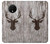 S2505 トナカイ古い木材グラフィックプリント Reindeer Head Old Wood Texture Graphic Printed OnePlus 7T バックケース、フリップケース・カバー