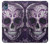 S3582 紫の頭蓋骨 Purple Sugar Skull Motorola Moto E6, Moto E (6th Gen) バックケース、フリップケース・カバー