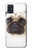 S1852 パグ犬 Pug Dog Samsung Galaxy A51 バックケース、フリップケース・カバー