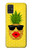 S2443 楽しい パイナップルサングラス 接吻 Funny Pineapple Sunglasses Kiss Samsung Galaxy A51 バックケース、フリップケース・カバー