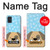 S2669 犬の足 骨 可愛い漫画のパターン Cute Dog Paws Bones Cartoon Samsung Galaxy A51 バックケース、フリップケース・カバー