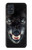 S2823 ブラックウルフ Black Wolf Blue Eyes Face Samsung Galaxy A51 バックケース、フリップケース・カバー