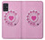 S2847 ピンクロータリー電話 Pink Retro Rotary Phone Samsung Galaxy A51 バックケース、フリップケース・カバー
