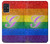 S2899 レインボーLGBTゲイプライド旗 Rainbow LGBT Gay Pride Flag Samsung Galaxy A51 バックケース、フリップケース・カバー