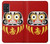 S3045 ダルマ人形 Japan Good Luck Daruma Doll Samsung Galaxy A51 バックケース、フリップケース・カバー