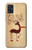 S3081 トナカイ Wooden Raindeer Graphic Printed Samsung Galaxy A51 バックケース、フリップケース・カバー