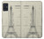 S3474 エッフェル建築図面 Eiffel Architectural Drawing Samsung Galaxy A51 バックケース、フリップケース・カバー