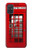 S0058 ロンドン〔イギリス〕の赤い電話ボックス Classic British Red Telephone Box Samsung Galaxy A71 バックケース、フリップケース・カバー