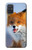 S0417 狐 Fox Samsung Galaxy A71 バックケース、フリップケース・カバー