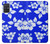 S2244 ハワイのハイビスカス青柄 Hawaiian Hibiscus Blue Pattern Samsung Galaxy A71 バックケース、フリップケース・カバー