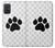 S2355 動物ポウあしあと Paw Foot Print Samsung Galaxy A71 バックケース、フリップケース・カバー