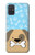 S2669 犬の足 骨 可愛い漫画のパターン Cute Dog Paws Bones Cartoon Samsung Galaxy A71 バックケース、フリップケース・カバー