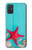 S3428 アクア 海星 貝 Aqua Wood Starfish Shell Samsung Galaxy A71 バックケース、フリップケース・カバー