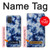 S3439 インディゴタイダイ Fabric Indigo Tie Dye Samsung Galaxy A71 バックケース、フリップケース・カバー