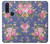 S3265 ヴィンテージ花柄 Vintage Flower Pattern Motorola One Action (Moto P40 Power) バックケース、フリップケース・カバー