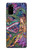S1240 バリ絵画 Bali Painting Samsung Galaxy S20 バックケース、フリップケース・カバー
