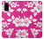 S2246 ハワイのハイビスカスピンク柄 Hawaiian Hibiscus Pink Pattern Samsung Galaxy S20 バックケース、フリップケース・カバー
