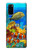 S2568 海と魚とサンゴ Sea Seabed Fish Corals Underwater Ocean Samsung Galaxy S20 バックケース、フリップケース・カバー