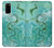 S2653 ドラゴングリーンターコイズストーングラフィックプリント Chinese Dragon Green Turquoise Stone Graphic Printed Samsung Galaxy S20 バックケース、フリップケース・カバー