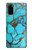 S2685 アクアターコイズ宝石グラフィックプリント Aqua Turquoise Gemstone Graphic Printed Samsung Galaxy S20 バックケース、フリップケース・カバー