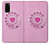 S2847 ピンクロータリー電話 Pink Retro Rotary Phone Samsung Galaxy S20 バックケース、フリップケース・カバー