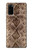 S2875 ラトルスネークスキン グラフィックプリント Rattle Snake Skin Graphic Printed Samsung Galaxy S20 バックケース、フリップケース・カバー