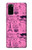 S2885 パリピンク Paris Pink Samsung Galaxy S20 バックケース、フリップケース・カバー
