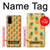 S3258 パイナップル柄 Pineapple Pattern Samsung Galaxy S20 バックケース、フリップケース・カバー