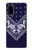 S3357 ネイビーブルーバンダナパターン Navy Blue Bandana Pattern Samsung Galaxy S20 バックケース、フリップケース・カバー