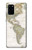 S0604 世界地図 World Map Samsung Galaxy S20 Plus, Galaxy S20+ バックケース、フリップケース・カバー