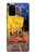 S0929 夜のカフェテラス フィンセント・ファン・ゴッホ Van Gogh Cafe Terrace Samsung Galaxy S20 Plus, Galaxy S20+ バックケース、フリップケース・カバー