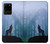 S0935 森の中の野生オオカミのハウリング Wolf Howling in Forest Samsung Galaxy S20 Plus, Galaxy S20+ バックケース、フリップケース・カバー