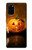S1083 南瓜 蜘蛛 蝋燭 ハロウィーン Pumpkin Spider Candles Halloween Samsung Galaxy S20 Plus, Galaxy S20+ バックケース、フリップケース・カバー