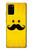 S1145 黄色の口ひげ Yellow Mustache Sun Samsung Galaxy S20 Plus, Galaxy S20+ バックケース、フリップケース・カバー