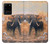 S1292 ダスティエレファントエッグレット Dusty Elephant Egrets Samsung Galaxy S20 Plus, Galaxy S20+ バックケース、フリップケース・カバー