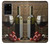 S1316 ブドウのボトルと赤ワインのグラス Grapes Bottle and Glass of Red Wine Samsung Galaxy S20 Plus, Galaxy S20+ バックケース、フリップケース・カバー