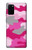 S2525 ンク迷彩 Pink Camo Camouflage Samsung Galaxy S20 Plus, Galaxy S20+ バックケース、フリップケース・カバー