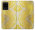 S2713 黄蛇の皮膚 グラフィックプリント Yellow Snake Skin Graphic Printed Samsung Galaxy S20 Plus, Galaxy S20+ バックケース、フリップケース・カバー